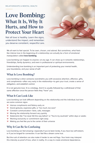 Love bombing article 