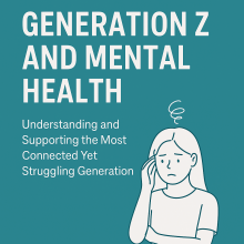 Teal Gen Z mental health graphic