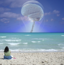 Beach, brain